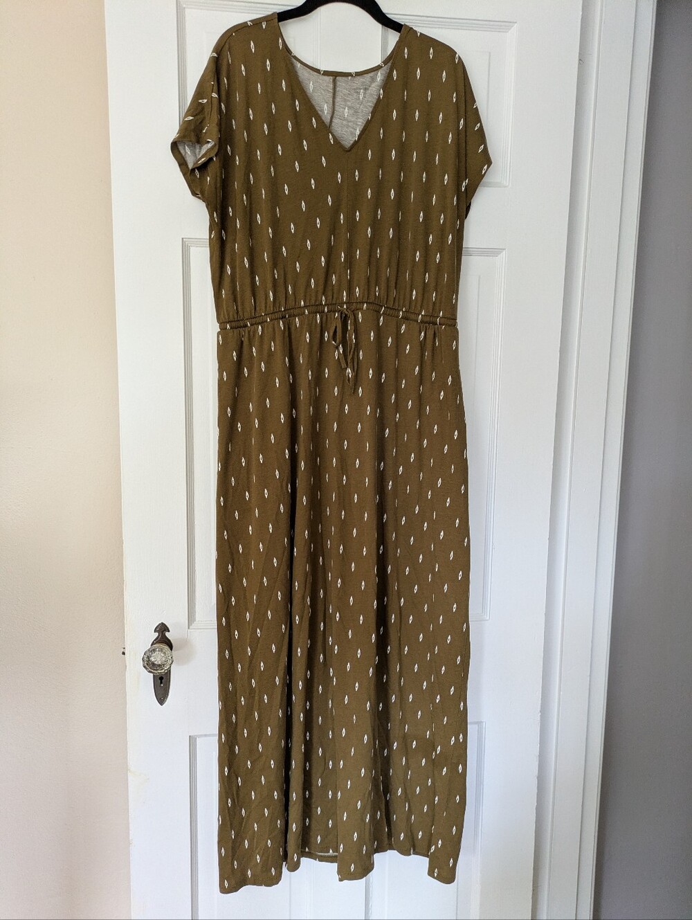 Garnet Hill Organic Cotton Maxi Dress - Large